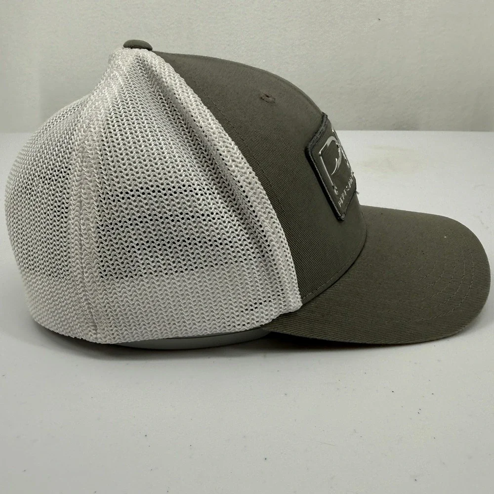 Columbia Trucker Hat Mens S/M Gray‎ PFG Performance Fishing Gear Mesh Flexfit